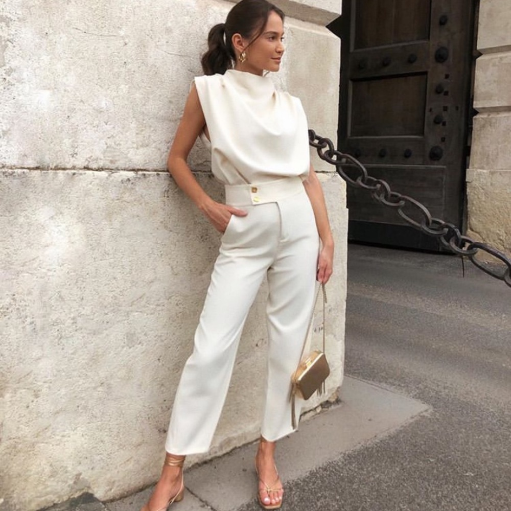 GORGEOUS ZARA NWT 2 Piece Blouse & Pants Set